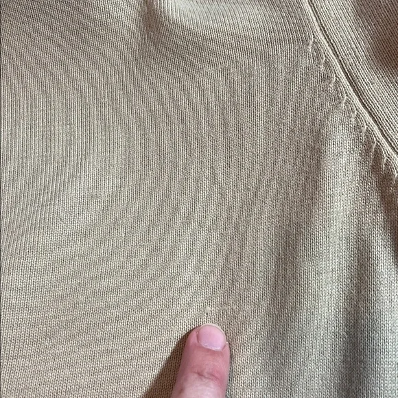 Strut & Bolt Tan Dramatic Statement Ruffle Sleeve Top Women's L Mob Wife - Picture 13 of 13